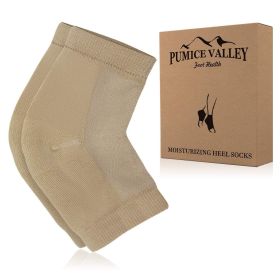 Moisturizing Heel Socks with Soft Gel Lining Dry Cracked Feet Treatment Unisex Reusable Foot Moisturizer Heel Sleeves from Breathable Cotton for